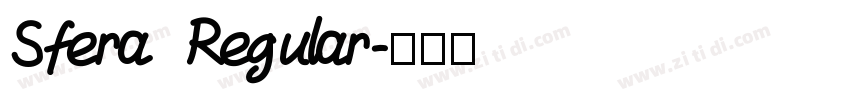 Sfera Regular字体转换